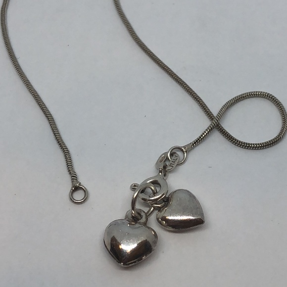 Double heart bracelet, made in Italy - Picture 3 of 7